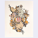Katsuya Terada - "Hot Pot Girl + Gary the Cat" Risograph (Cream Paper)