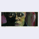 Surreal artwork with a person wearing sunglasses and reflections, inspired by 'The Matrix'.