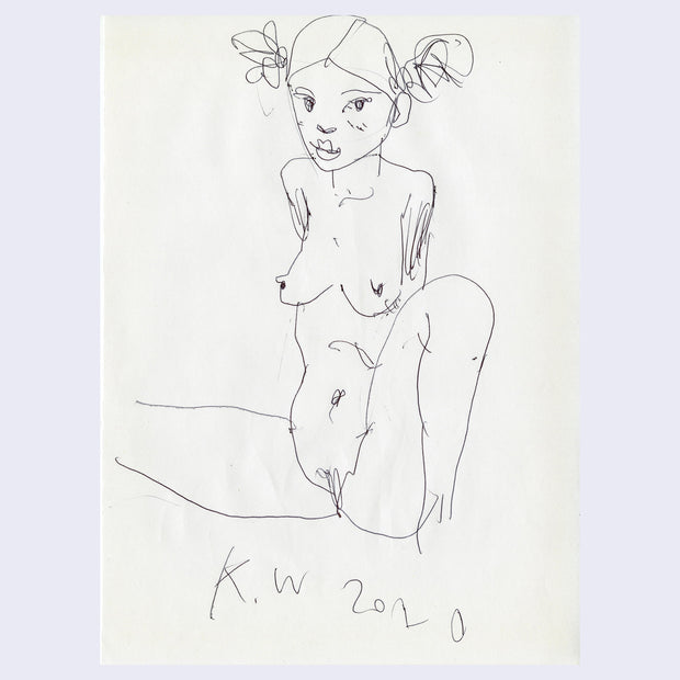 Rakugaki 2 - Kent Williams - #109 - Girl With Pigtails
