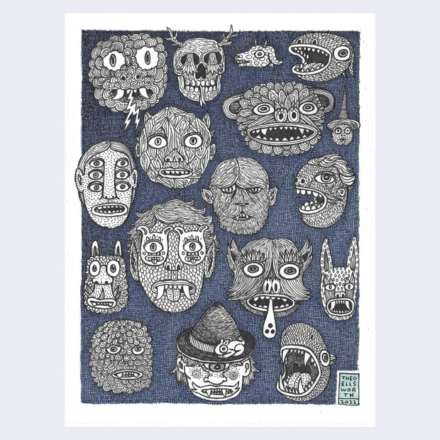 Rakugaki 4 - Theo Ellsworth - "17 Possible Heads"