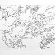 Katsuya Terada - Live Drawing A - December 2019 - (Dragon Girl Exhibition)