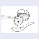 Rakugaki 2 - Luke Chueh - #344 - Xiao Xiong Bao / Dumpling Dreams