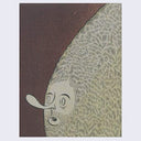 Book cover, primarily brown with a large illustrated pattern coming out from the right side, with a man's face emerging from the pattern.