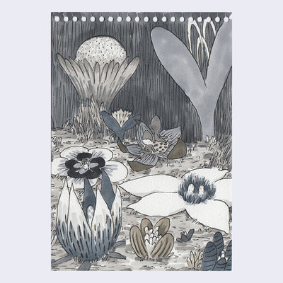 Rakugaki 3 - Jen Tong - #65 - "Friends and Flowers"