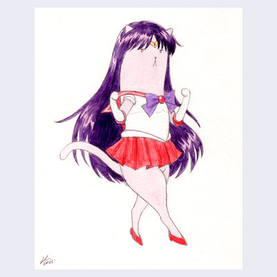 Rakugaki 3 - Justine Lin - #301 - "Sailor Mars 1"