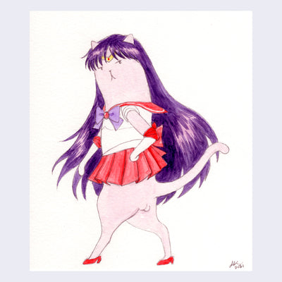 Rakugaki 3 - Justine Lin - #302 - "Sailor Mars 2"