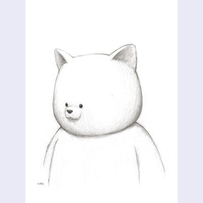 Luke Chueh Drawings - "Big Head Little Face v2"
