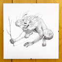 The Neko Show - Cassia Lupo - "Drawing Lines" Original Artwork