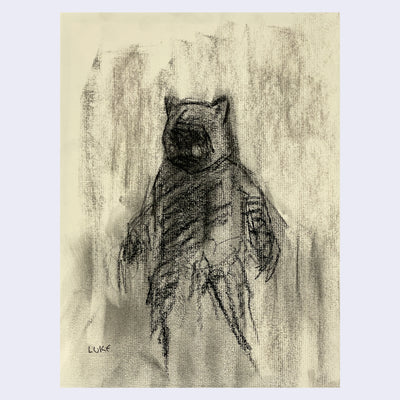 Luke Chueh - More Drawings - Untitled (Black Fog Bear)