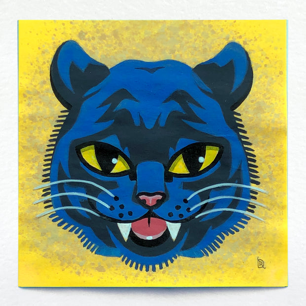 Post-it Show 2020 - Dale Raines - "Cat Spat" / Panther #1 / Tiger #1