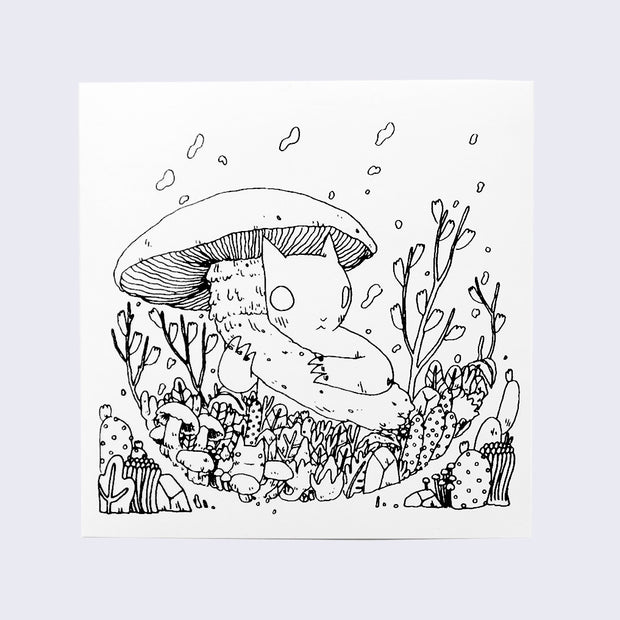 Deth P. Sun - Mushroom Cat Sticker