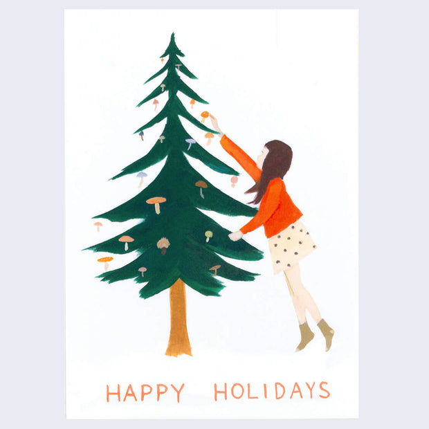 Emily Winfield Martin - Happy Holidays Tree Card