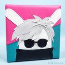 8 x 8 (2021) - Flat Bonnie - "Bundy - Vinyl Wall Art (Pink/Teal)"