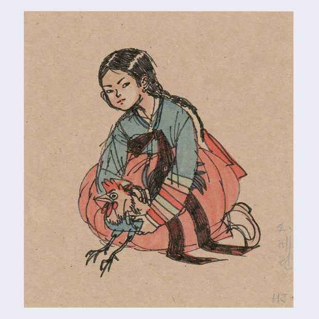 Rakugaki 4 - Hellen Jo - "Girl with Chicken"