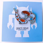 Giant Robot Koi - Two Enamel Pin Set