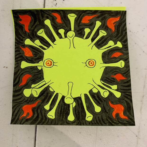 Post-it Show 2020 - Moira Hahn - "Year of the Rat Series" / "Sinking Pleasure Boat"
