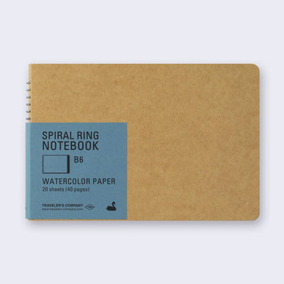 MD Spiral Ring Watercolor Paper Notebook (B6)