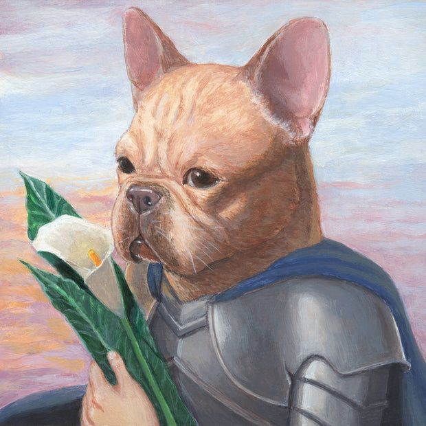 Plants and Flowers Show - Justine Lin - "Frenchie with a Flower"