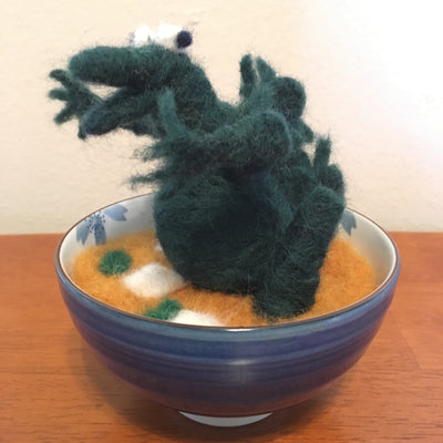 Kaiju Show - Nikki Lukas Longfish - "Miso Felted Godzilla"