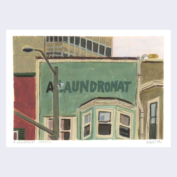 Sitting Outside - #57 - Lia Tin - "A Laundromat - Oakland"