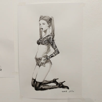 SuperAni Exhibition - Miss Jisu - Live Drawing #127