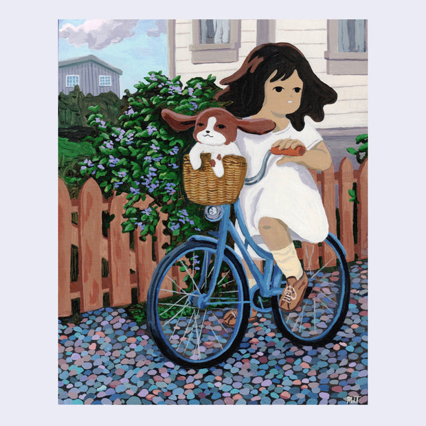 Doggo Show 2 - Mariangela Le Thanh - "To the Great Unknown!" Art Print