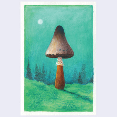 Cassia Lupo - "Moon Shroom" Art Print