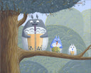 Nikki Longfish - "Forest Gods with Boba" Art Print