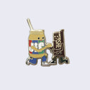 Giant Robot - Peanut Butter and Chocolate Friends Forever Enamel Pin
