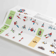 Paper instructions with step by step how to build Piperoid figures.