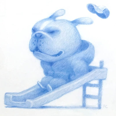 Peter Chan - Dog on Slide