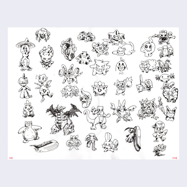 Rakugaki 4 - Christian Leon Guerrero - "Pokeman Drawings"