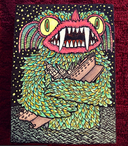 Kaiju Show - Theo Ellsworth - "Battleship Cuddling Kaiju"