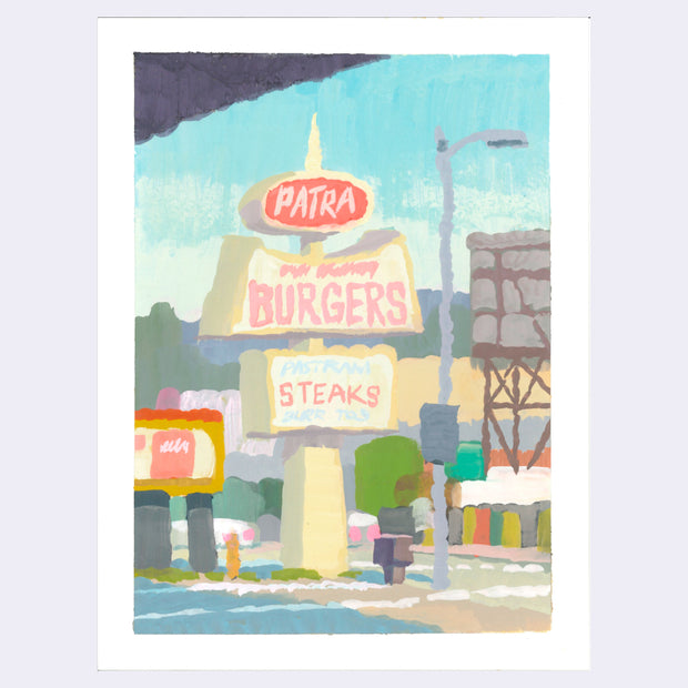 Sitting Outside - #85 - Tom Eichacker - "Patra Burger, Echo Park"
