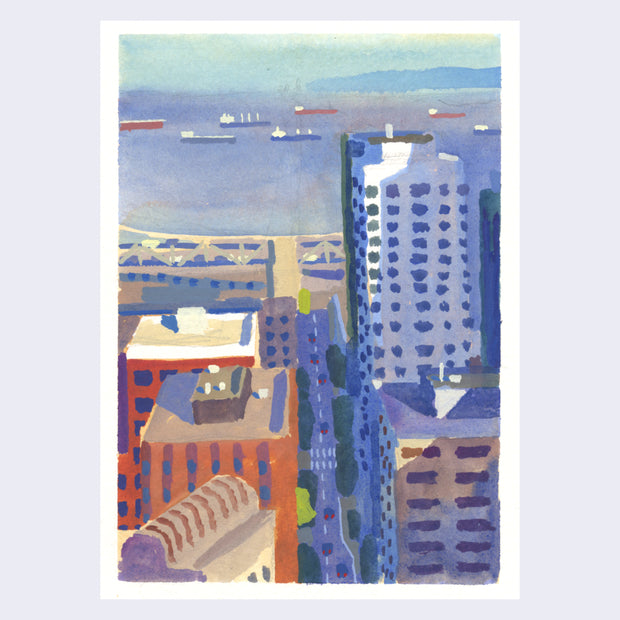Sitting Outside - #150 - Kevin Laughlin - "Spear Street and SF Bay"