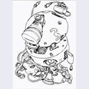 Katsuya Terada - Untitled Drawing Cut Paper 3 - #28