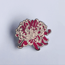 Giant Robot - Chrysanthemum Enamel or Lapel Pin and Glows in the Dark