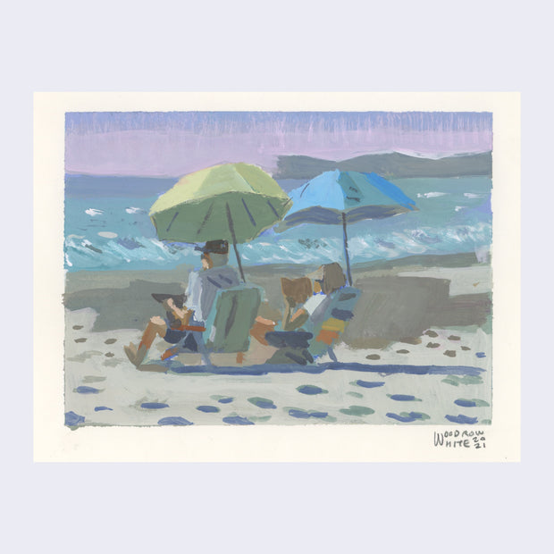 Sitting Outside - #121 - Woodrow White - "Beach"