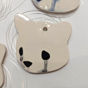 Jenn Lima - Luke Chueh: More Drawings - 4" Small Ceramic Bear Head (Facing Left)