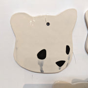 Jenn Lima - Luke Chueh: More Drawings - 6" Large Ceramic Bear Head (Right Facing)