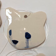 Jenn Lima - Luke Chueh: More Drawings - 4" Small Ceramic Bear Head (Facing Left)