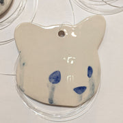 Jenn Lima - Luke Chueh: More Drawings - 4" Small Ceramic Bear Head (Facing Right)