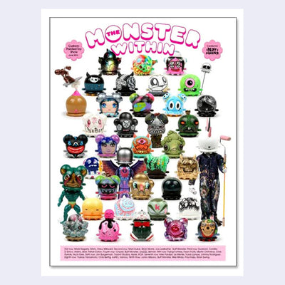 Buff Monster - The Monster Within Poster. Various small and stout painted figures.