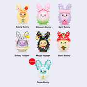 7 different designs of Cactus Bunnies figures, including: Sunny Bunny, Blossom Bunny, Gym Bunny, Galaxy Hopper, Magic Hopper, Berry Bunny and Snow Bunny.