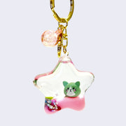 Kitty Star Floaty Cat Keychain (Assorted)