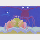 Rakugaki 2 - Peter Chan - #380 - Crab 2 - Blue