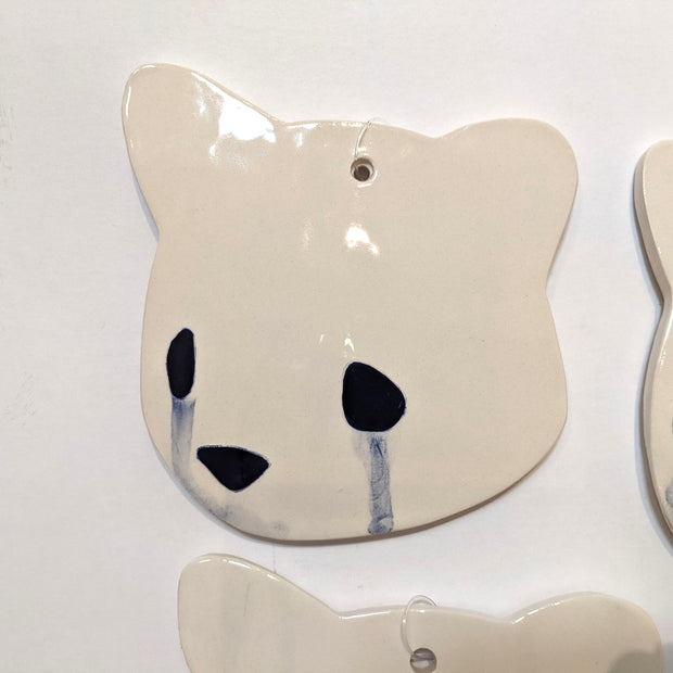 Jenn Lima - Luke Chueh: More Drawings - 6" Large Ceramic Bear Head (Left Facing)