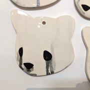 Jenn Lima - Luke Chueh: More Drawings - 6" Large Ceramic Bear Head (Left Facing)