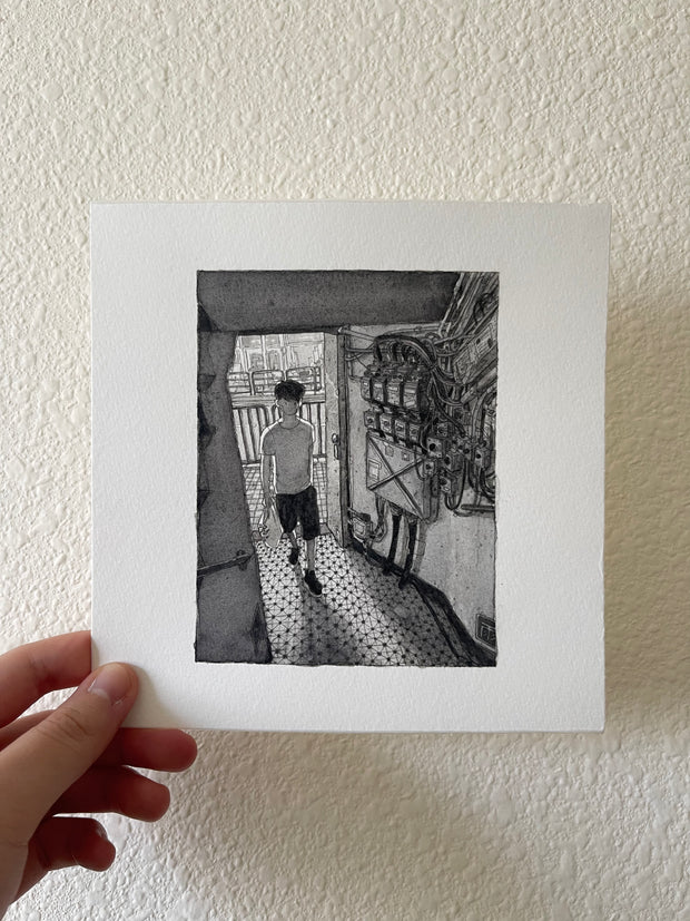 Rain Szeto - Idle Moments - "Entryway (Monochrome No. 3)"