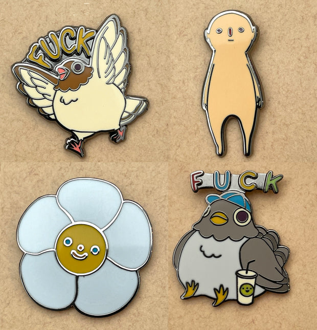 Felicia Chiao x Giant Robot - Four Enamel Pin Set